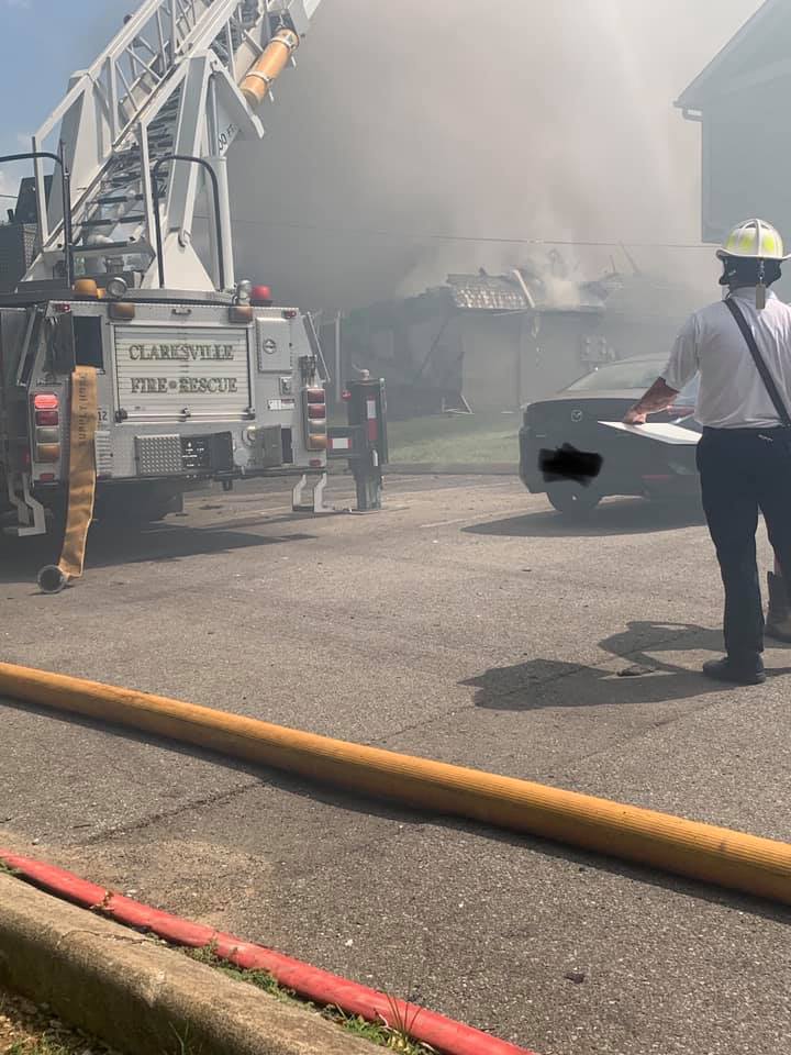 Clarksville apt fire 6/26