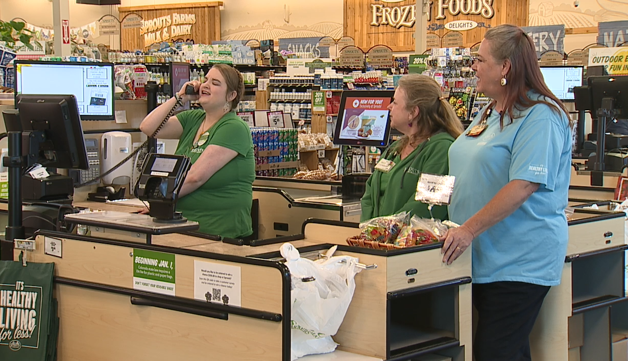 Singing cashiers at Littleton's Sprouts Farmers Market
