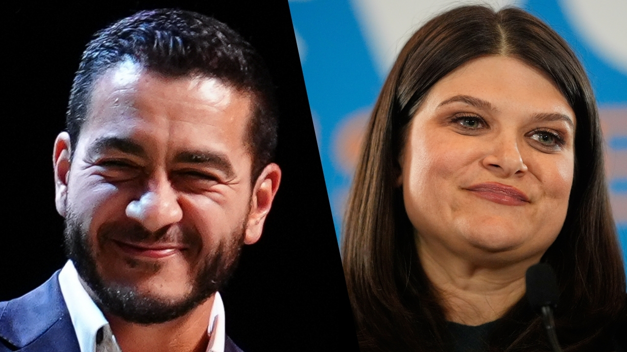 This combination of images shows Abdul El-Sayed, left, and Rep. Haley Stevens, D-Mich.