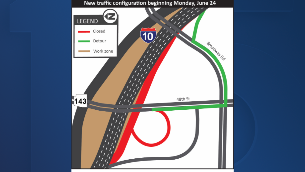 ADOT 143 ramp closure I10