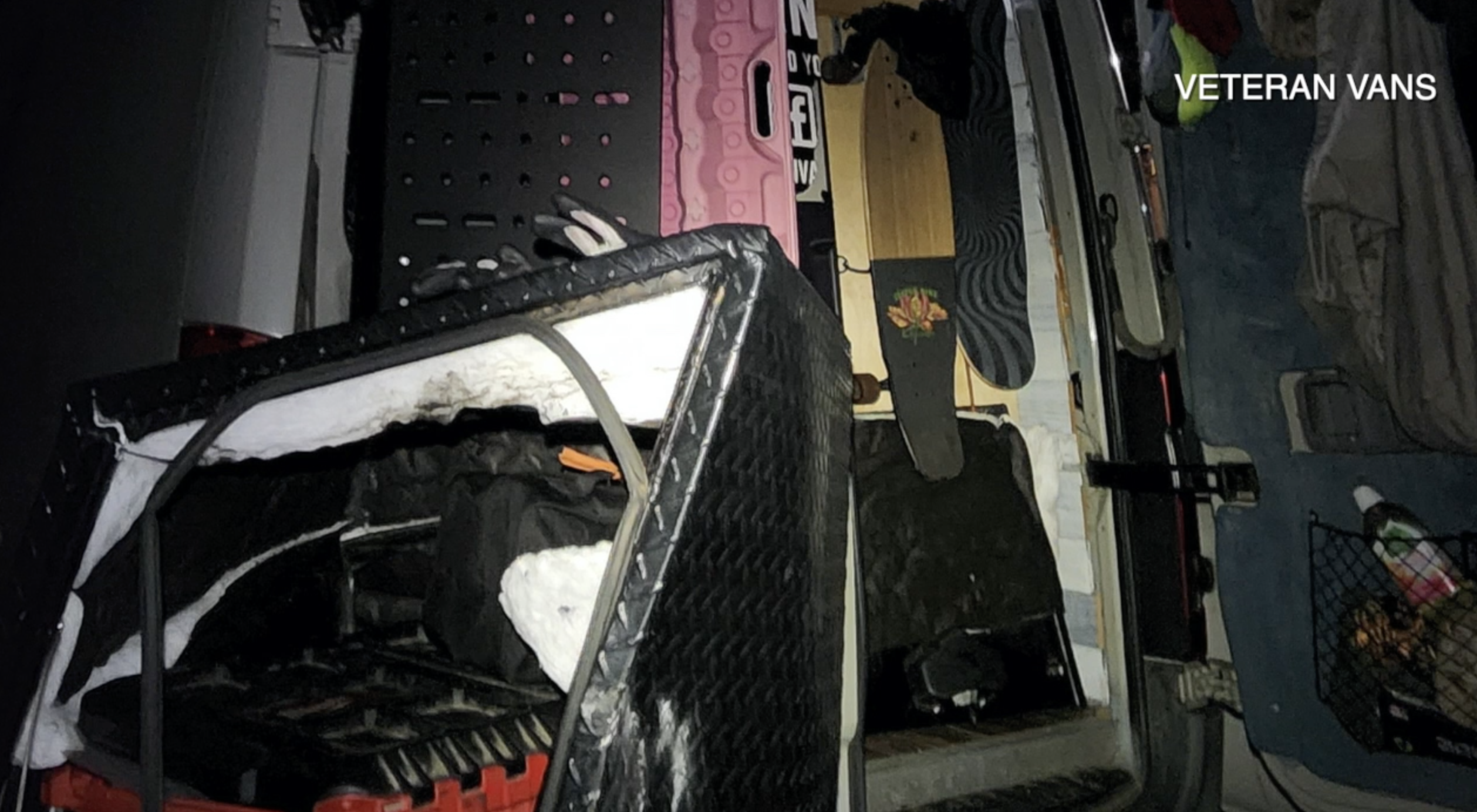 Pacific Beach hit-and-run collision damages Navy vet's 'Big Bertha' camper van