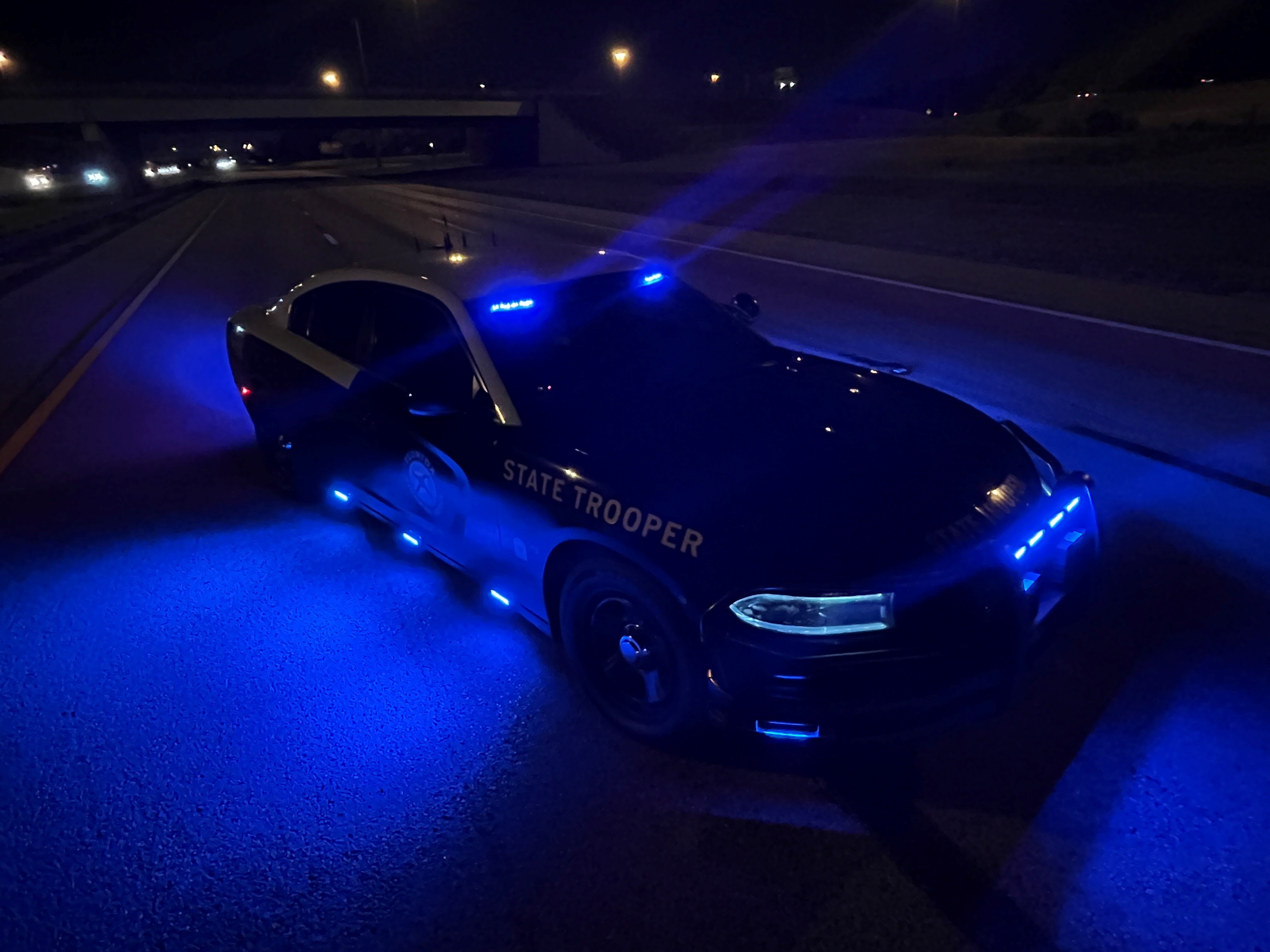 FHP Trooper car at night