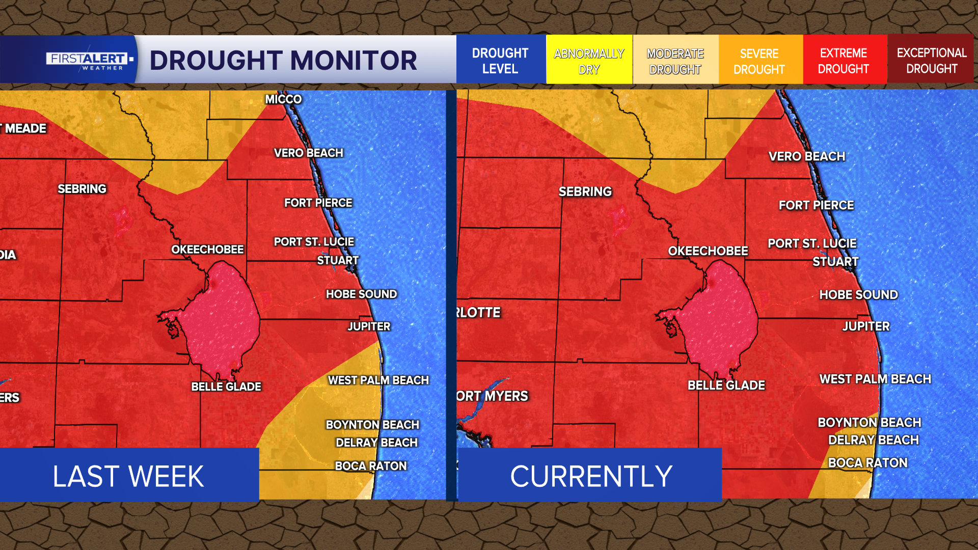 Drought monitor March 12, 2026