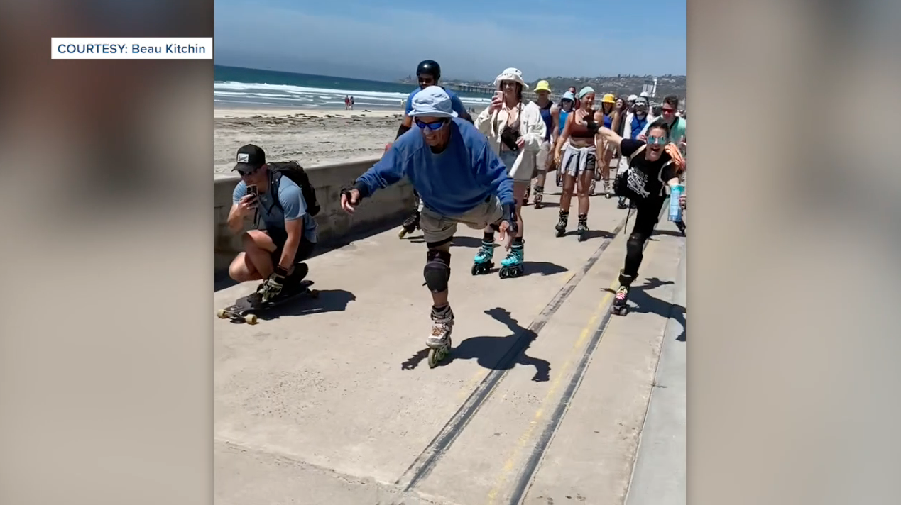 Slomo san diego rollerblader