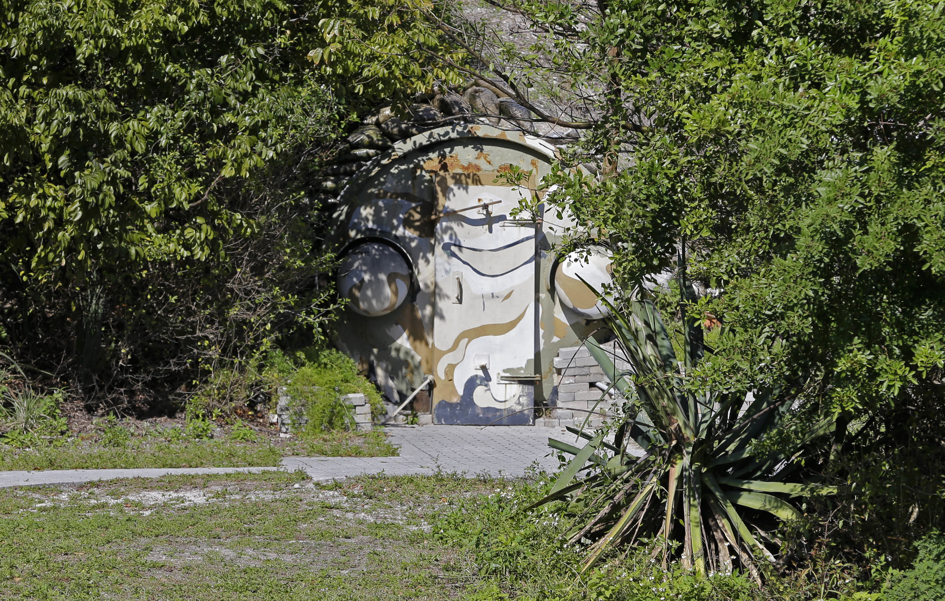 The outside of JFKs Florida bunker