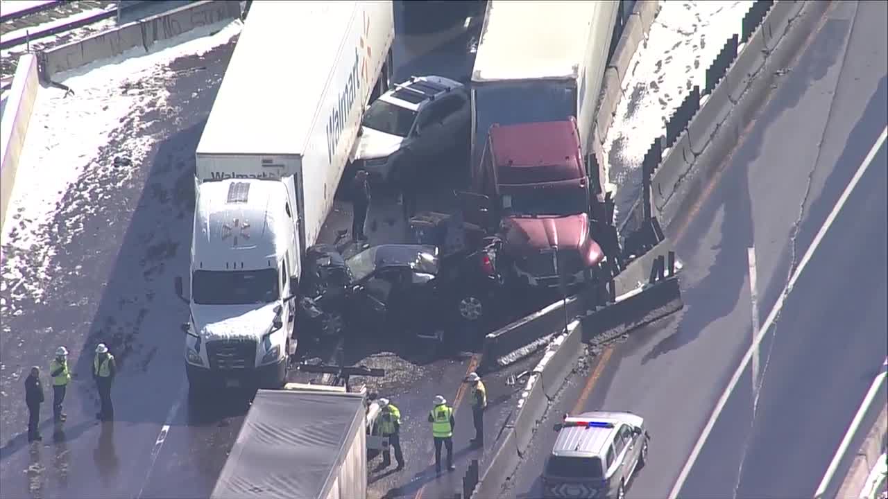 I-25 crash near Larkspur_Feb 18 2021
