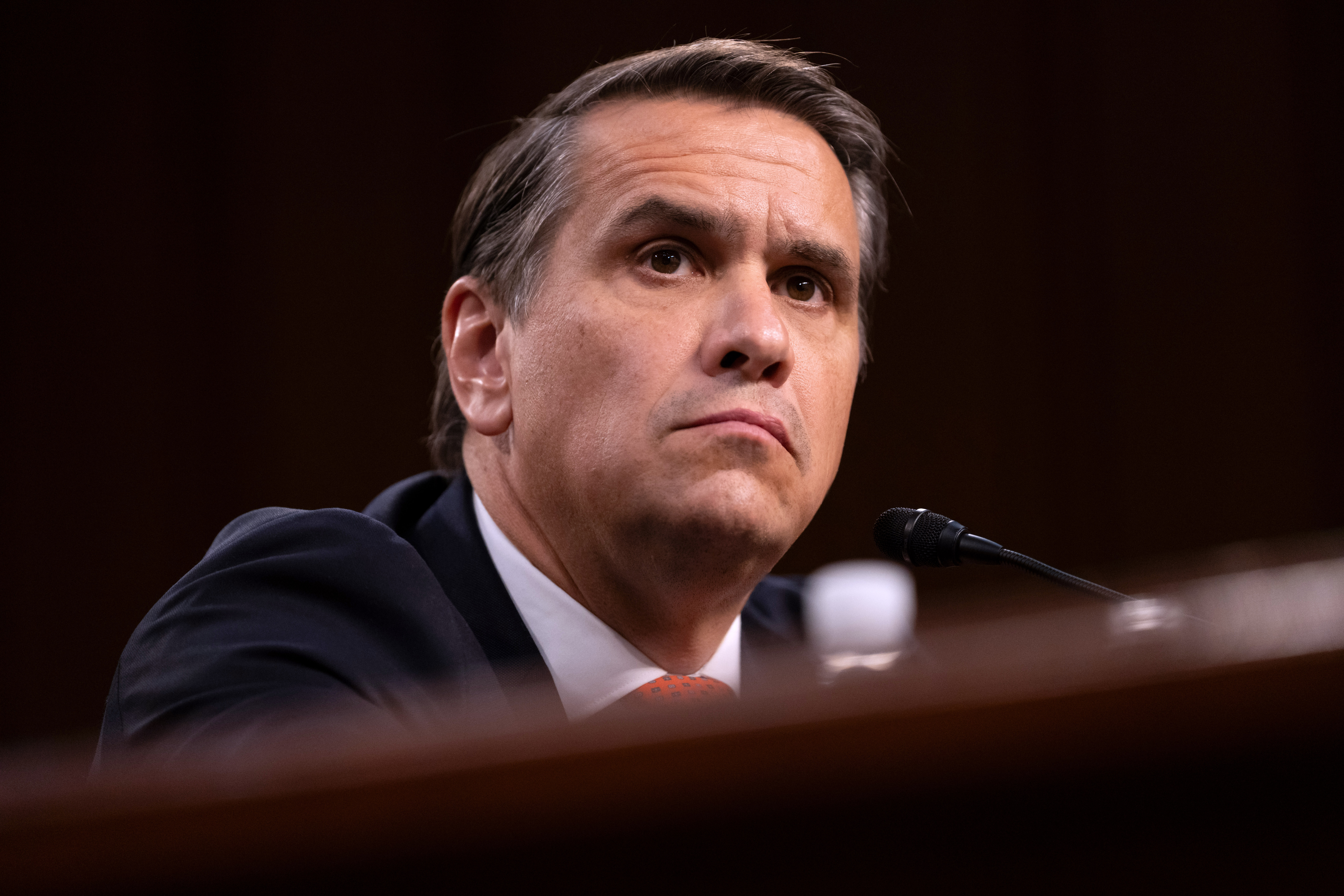 Acting Attorney General Todd Blanche appears before the Senate Judiciary Committee on Capitol Hill in Washington.