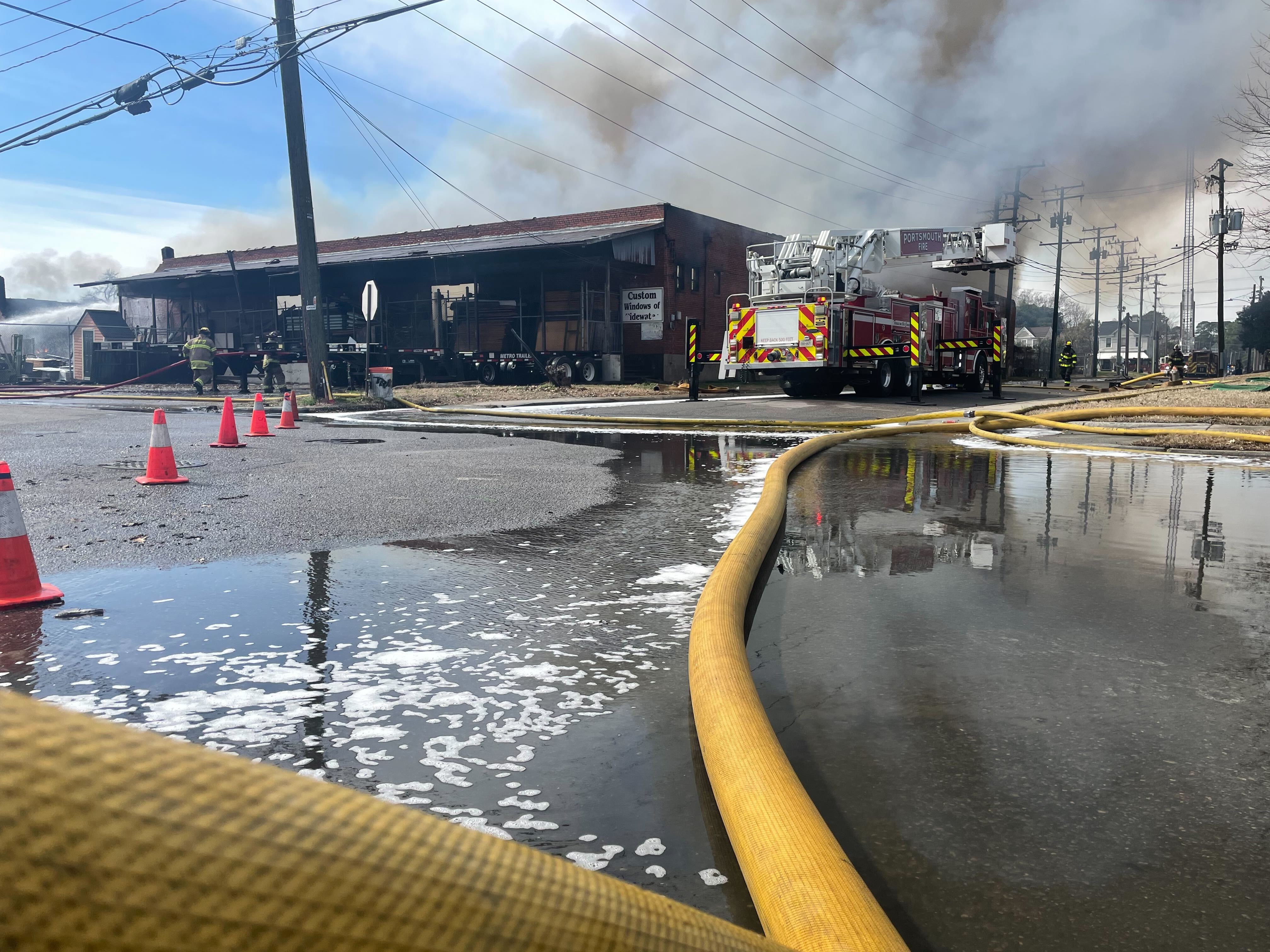 Portsmouth warehouse fire