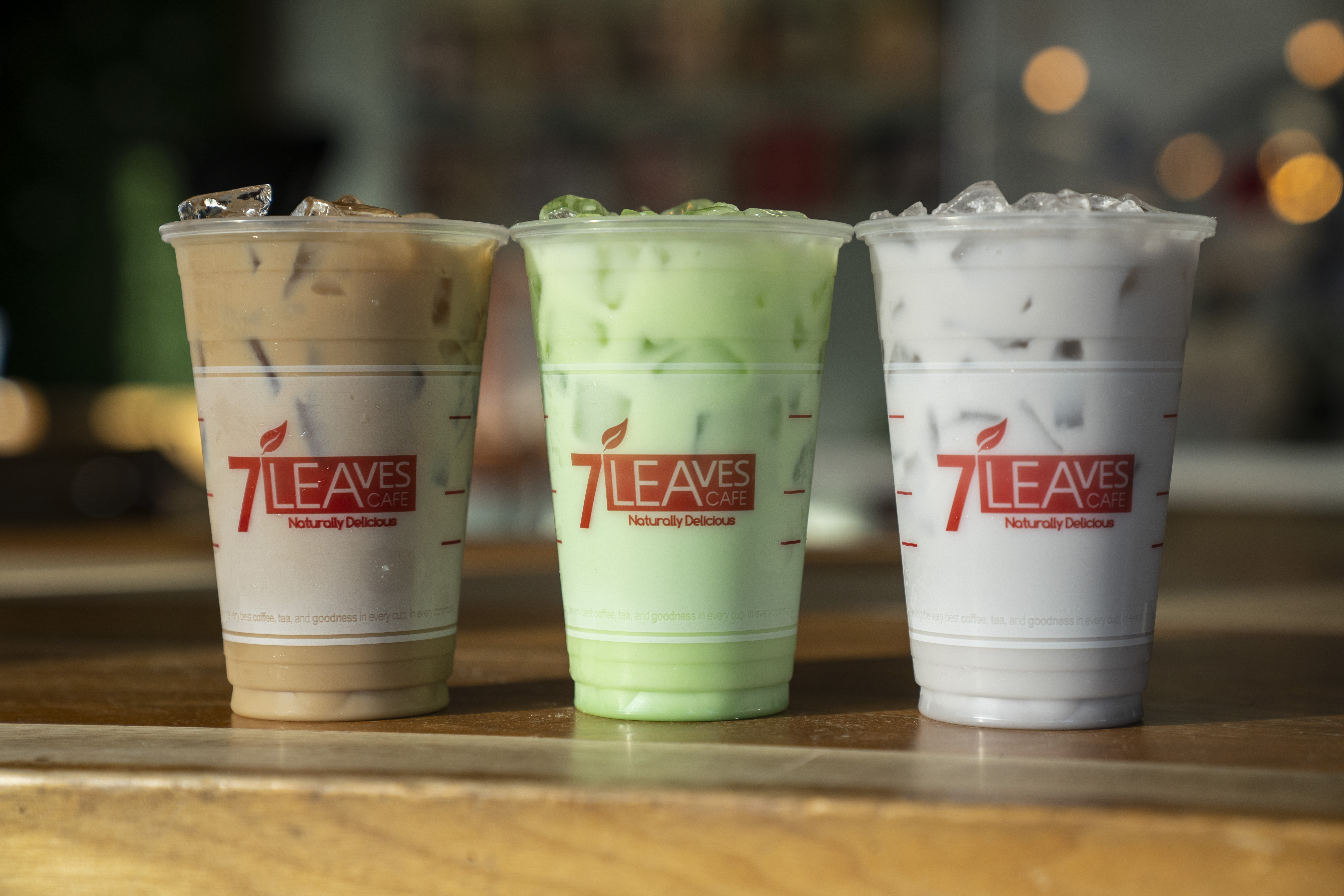 7 Leaves Cafe drinks. 