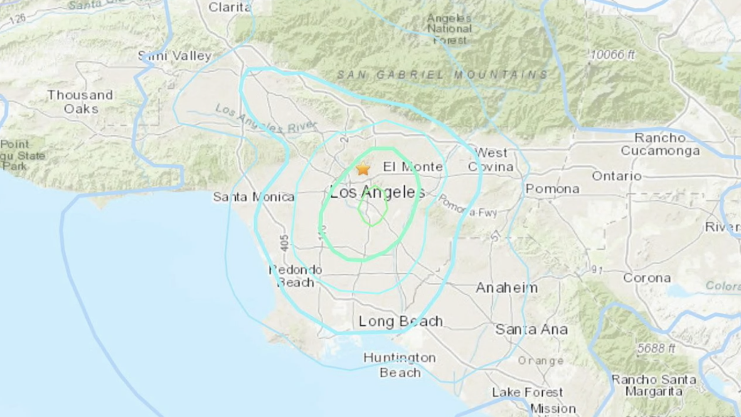 monday earthquake pasadena
