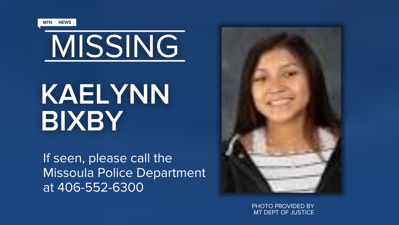 The Montana Department of Justice has issued a missing/endangered person advisory for Kaelynn Bixby. 