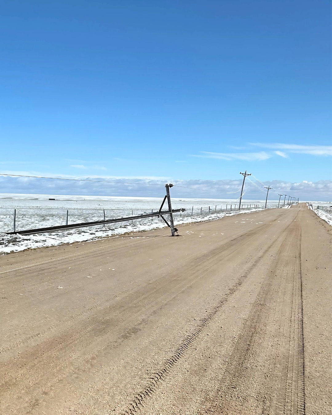 March 3-4, 2025 storm damage to power poles_Mountain View Electric Association
