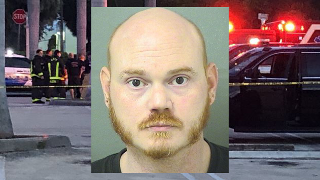 Gregory Haasze, behind crime scene of pipe bomb