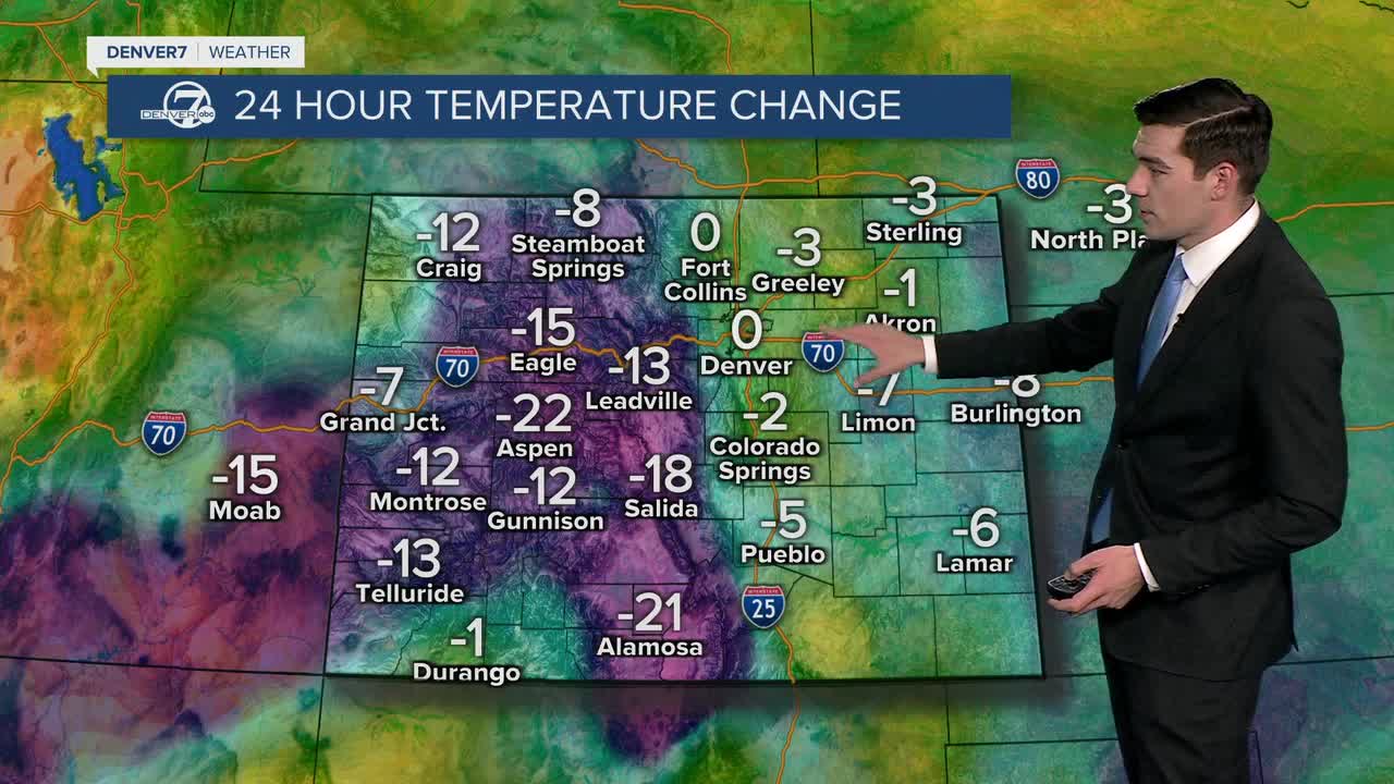 Metro showers and mountain snow will linger into Friday before beautiful weekend