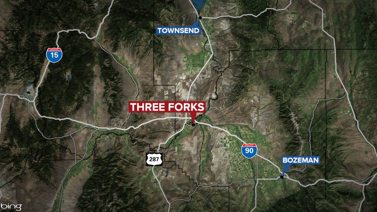 three forks montana map