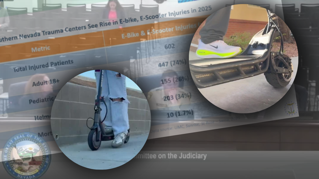 New data shows 400% surge in e-bike and e-scooter injuries across Southern Nevada