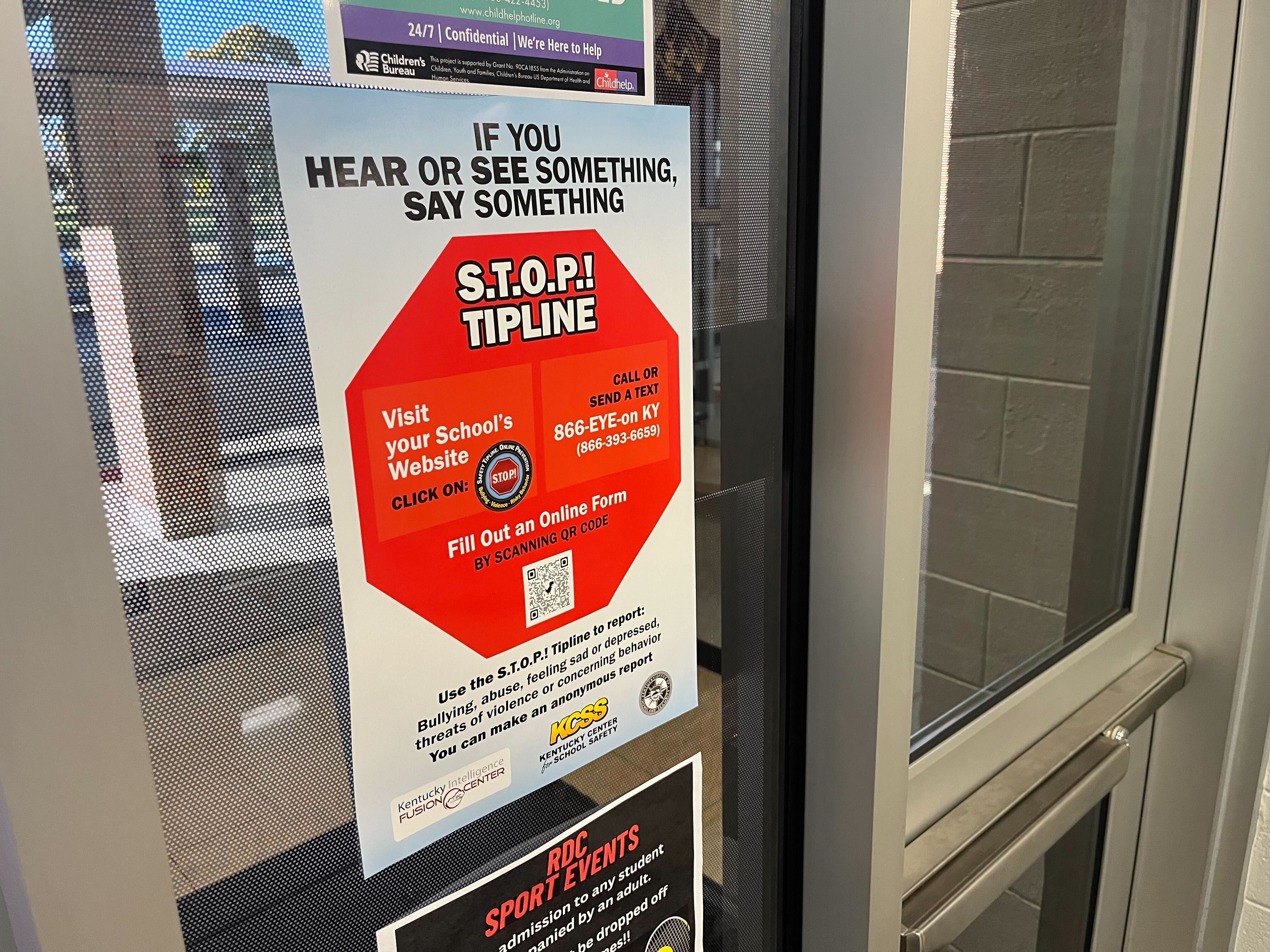 STOP tipline flyer