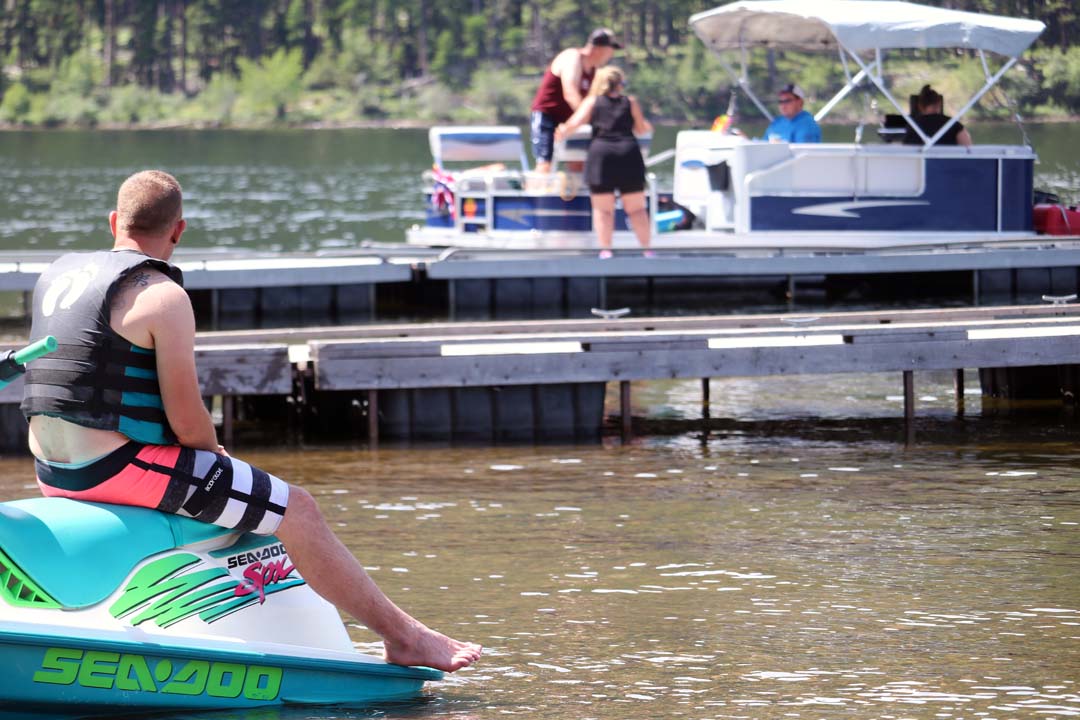 Recreation boat jet ski water