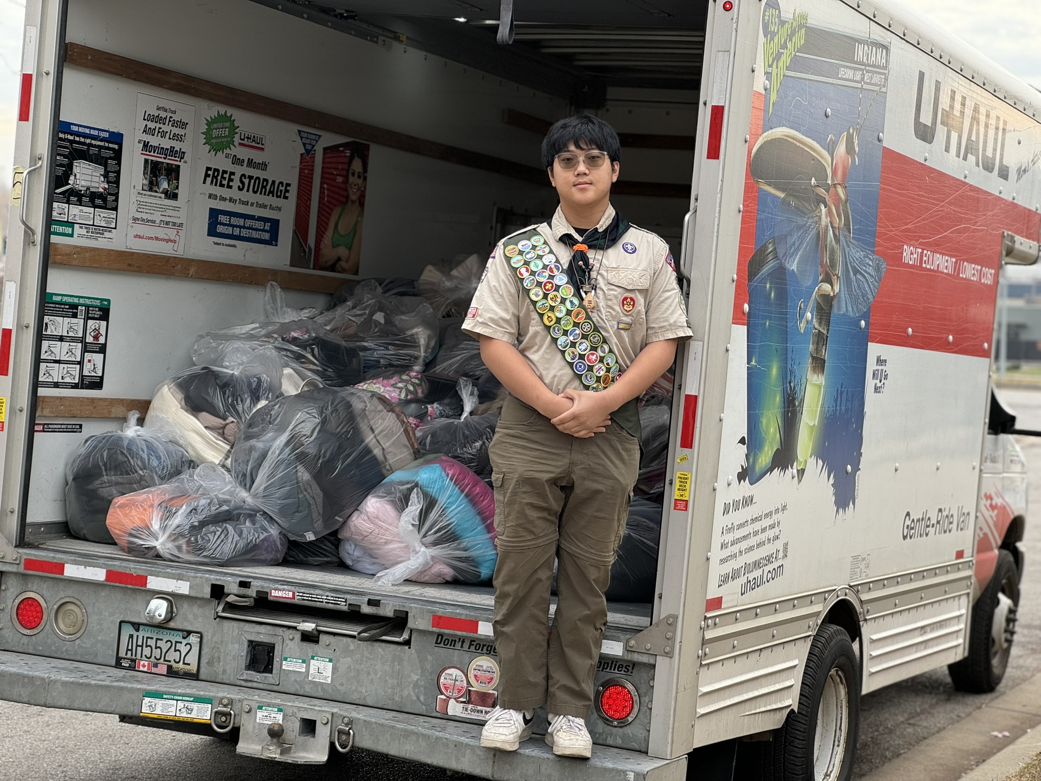 KC boy scout brings warmth to those in need