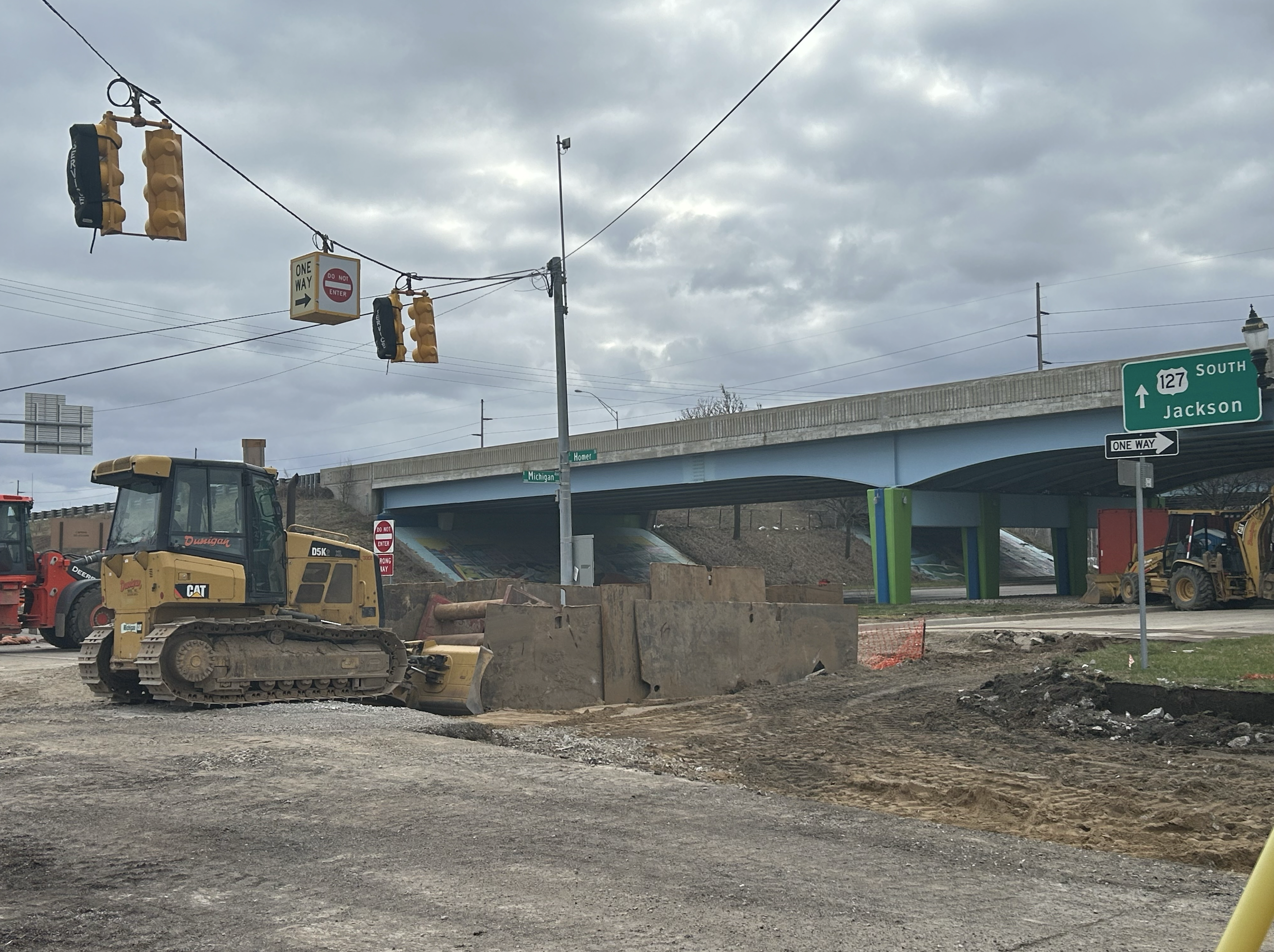 Construction on Michigan Ave