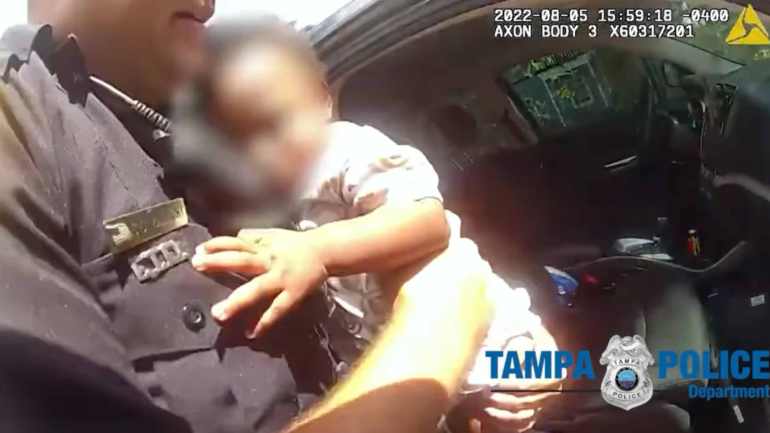 The Tampa Bay Police Department honored three officers with the "Life Saving Award" for finding a stolen vehicle with a baby inside on Aug. 5, 2022.