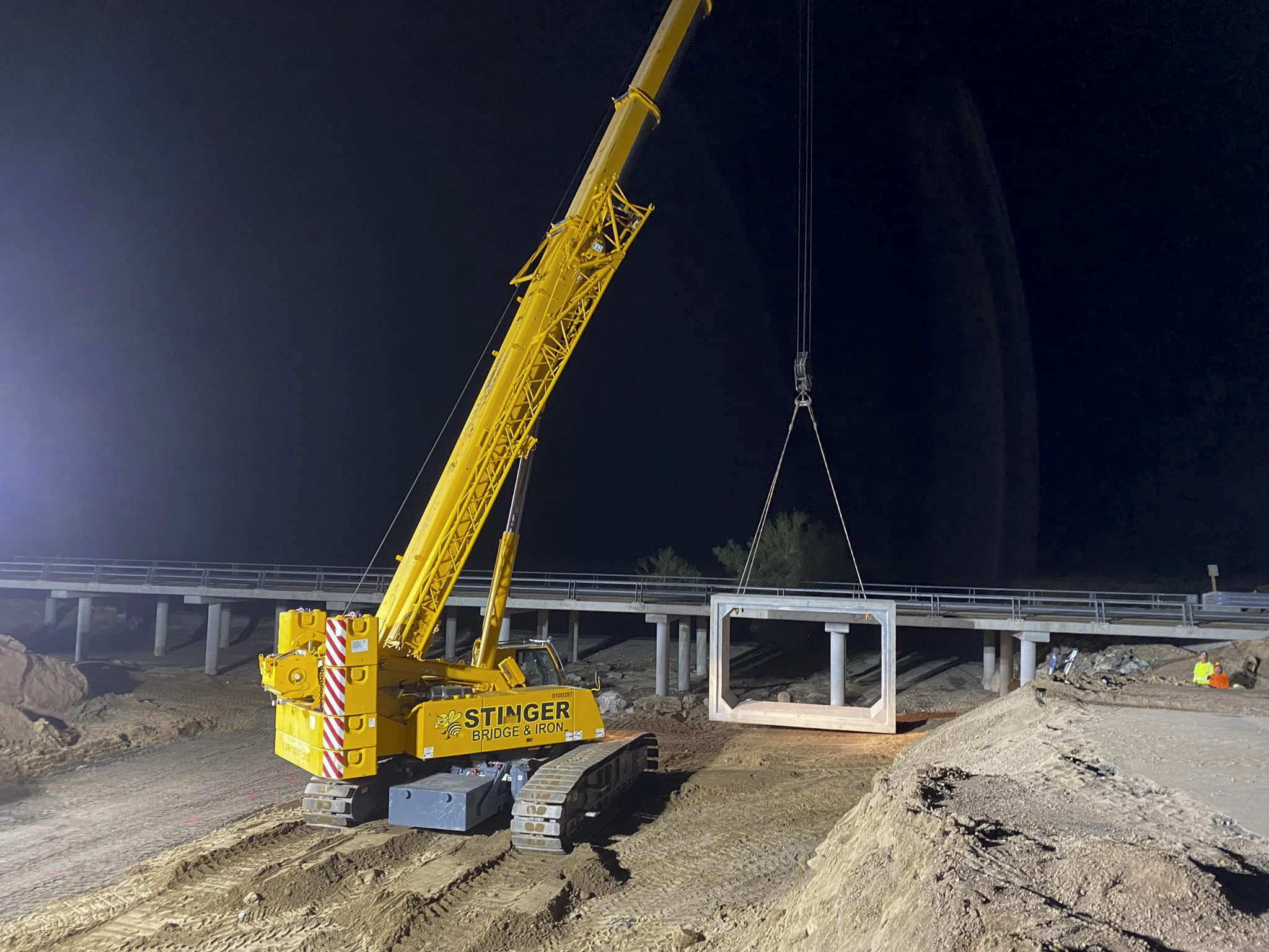 I-10 work in CA after flash flood