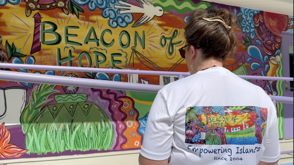 Local artist's colorful murals fund housing assistance for Pine Island residents