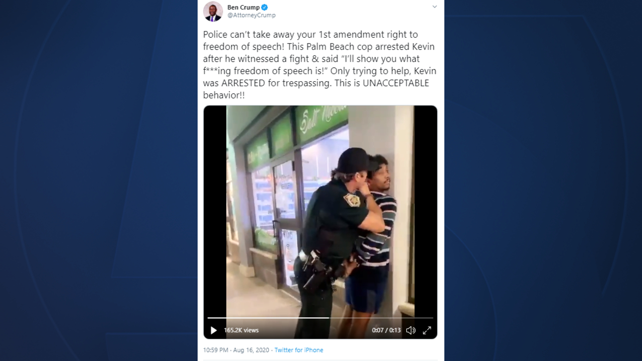 Florida deputy under investigation after video shows him questioning man's freedom of speech