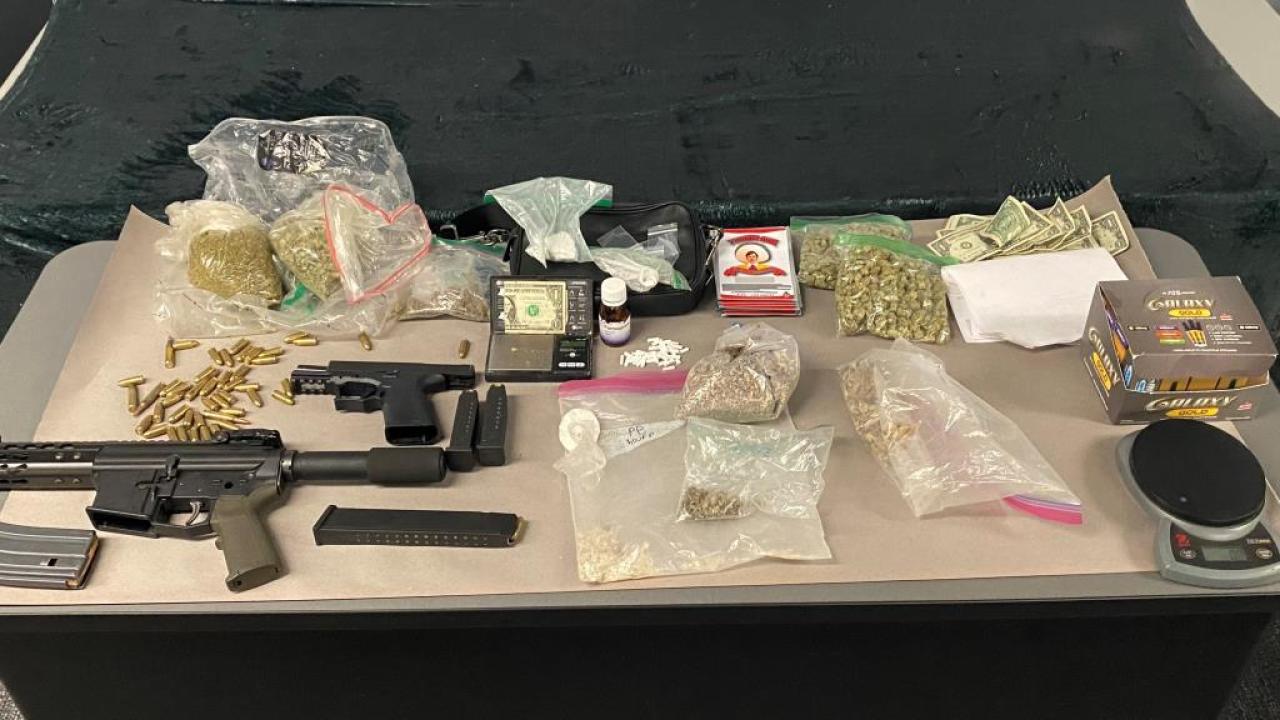 Drugs and Guns Seized, San Luis Obispo, August 9, 2021
