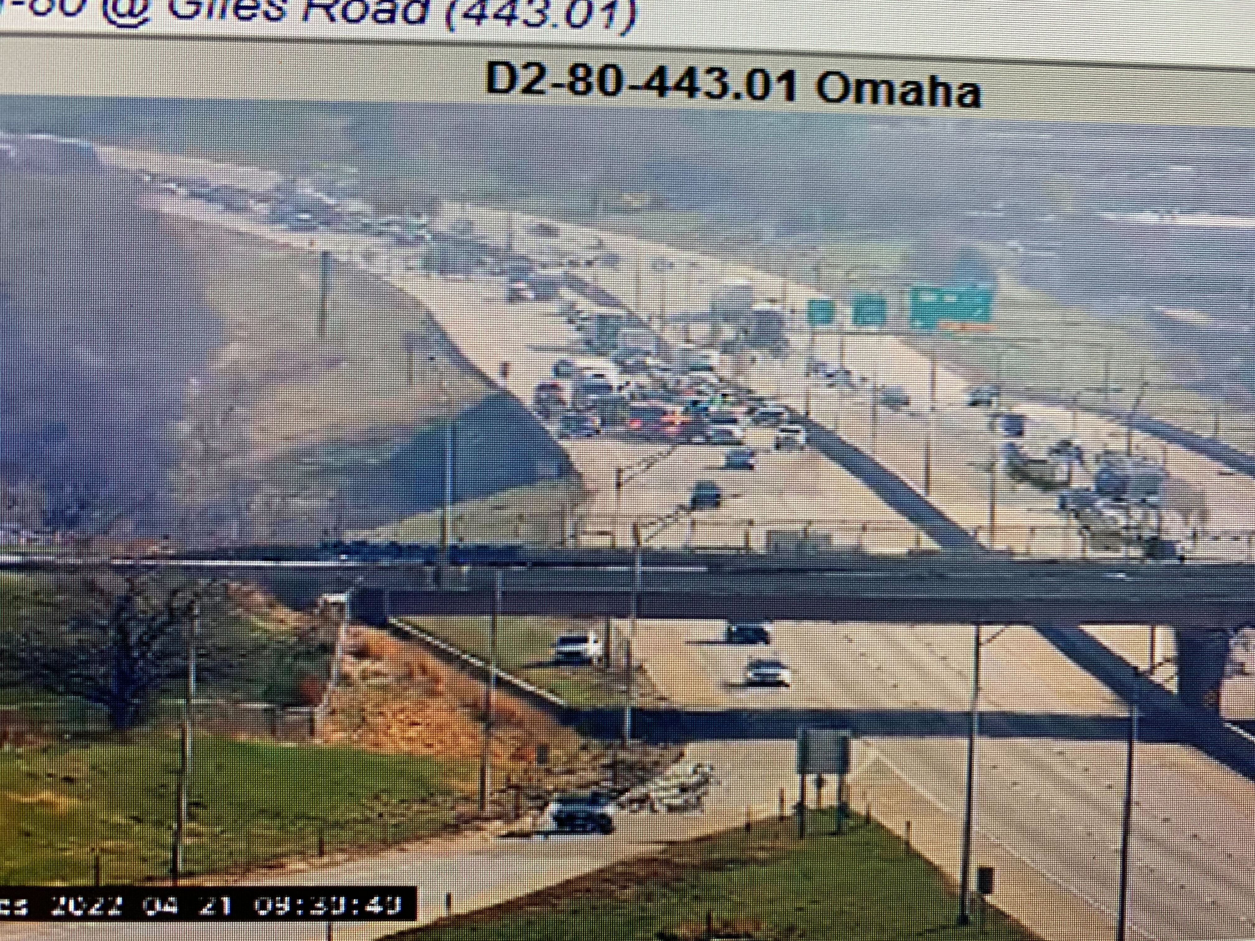 Crash on I-80
