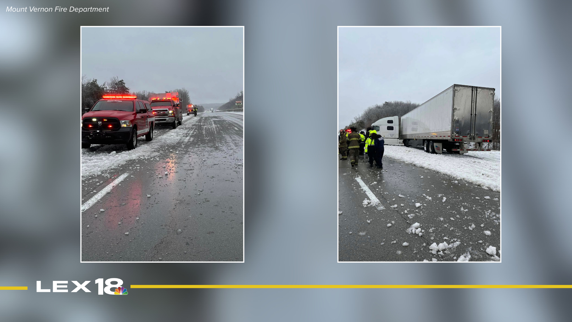 Mount Vernon Fire Department responding to weather-related emergencies 