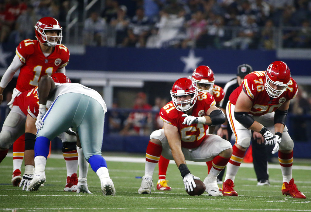 Bryan Witzmann, Alex Smith, Mitch Morse, 