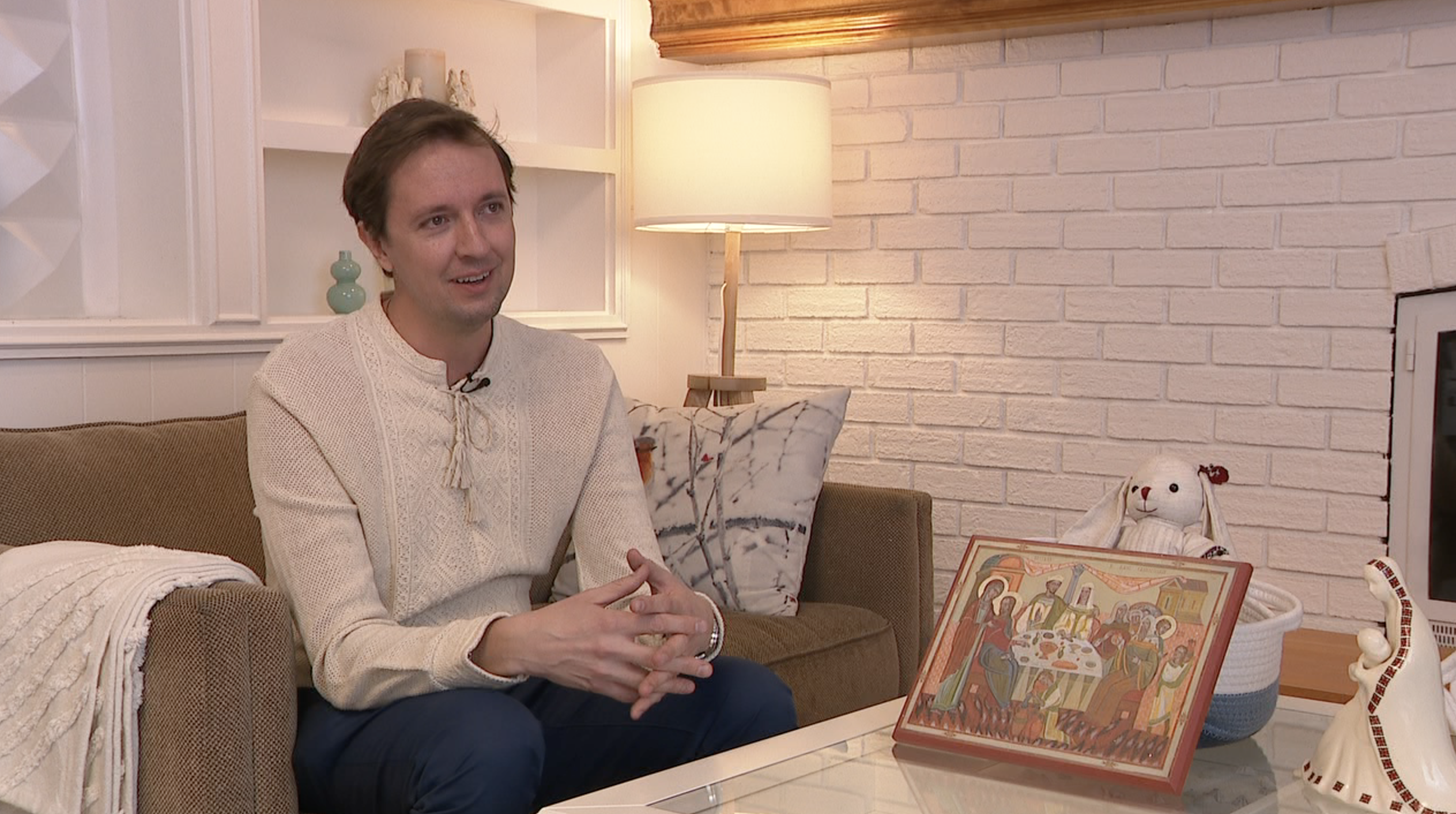 Michael Wynar speaks of his family back in Ukraine