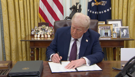 Trump signing executive orders