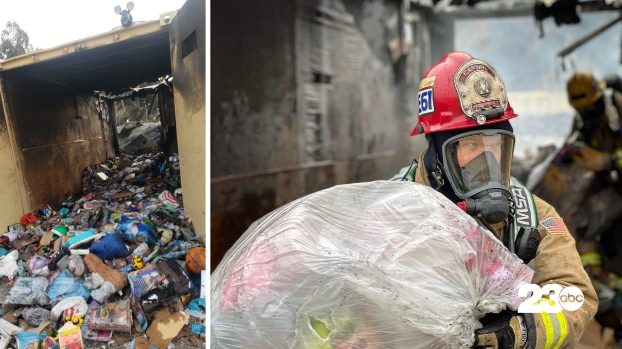Fire Destroys Bakersfield Homeless Center Toys, Bakersfield 