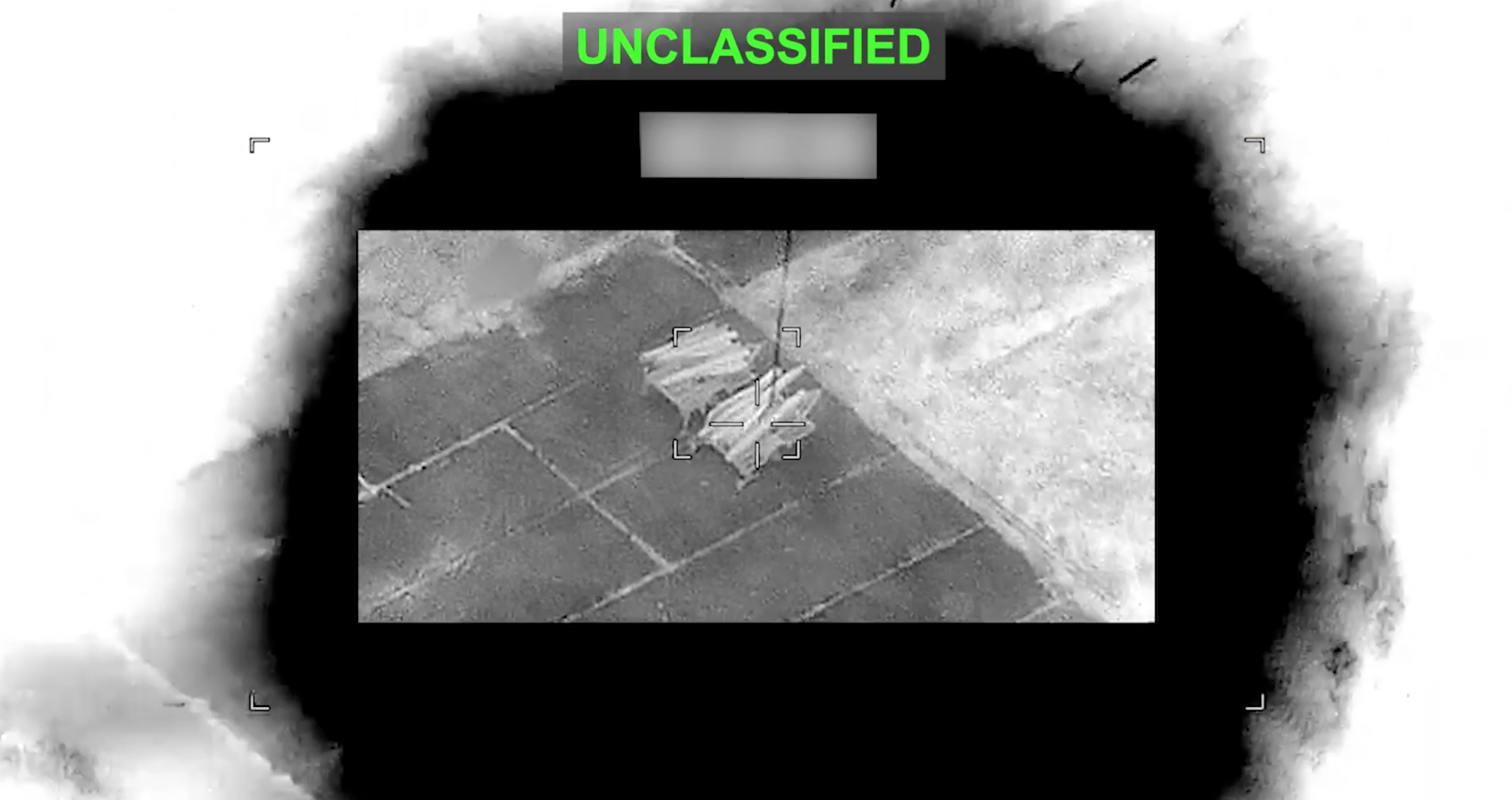 Footage of a U.S. airstrike against an Iranian target