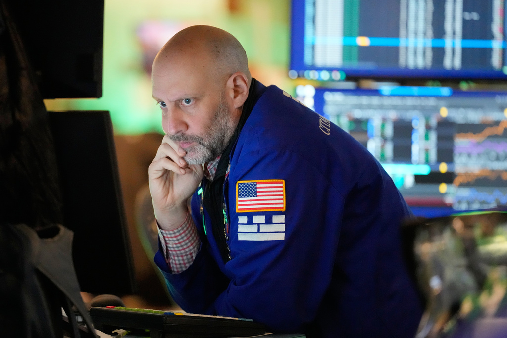 Meric Greenbaum works on the floor at the New York Stock Exchange in New York, Tuesday, March 3, 2026.