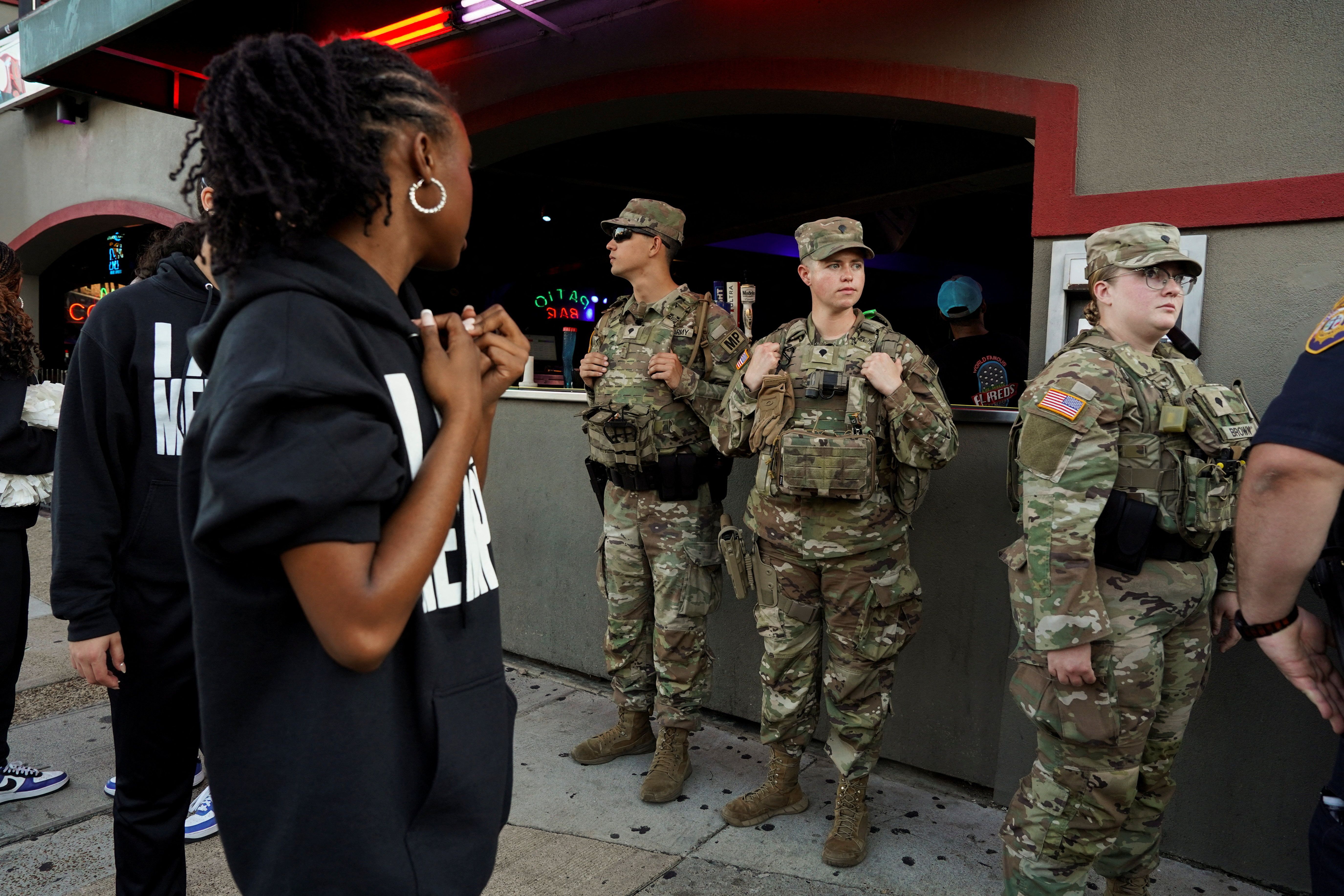 US National Guard in Memphis