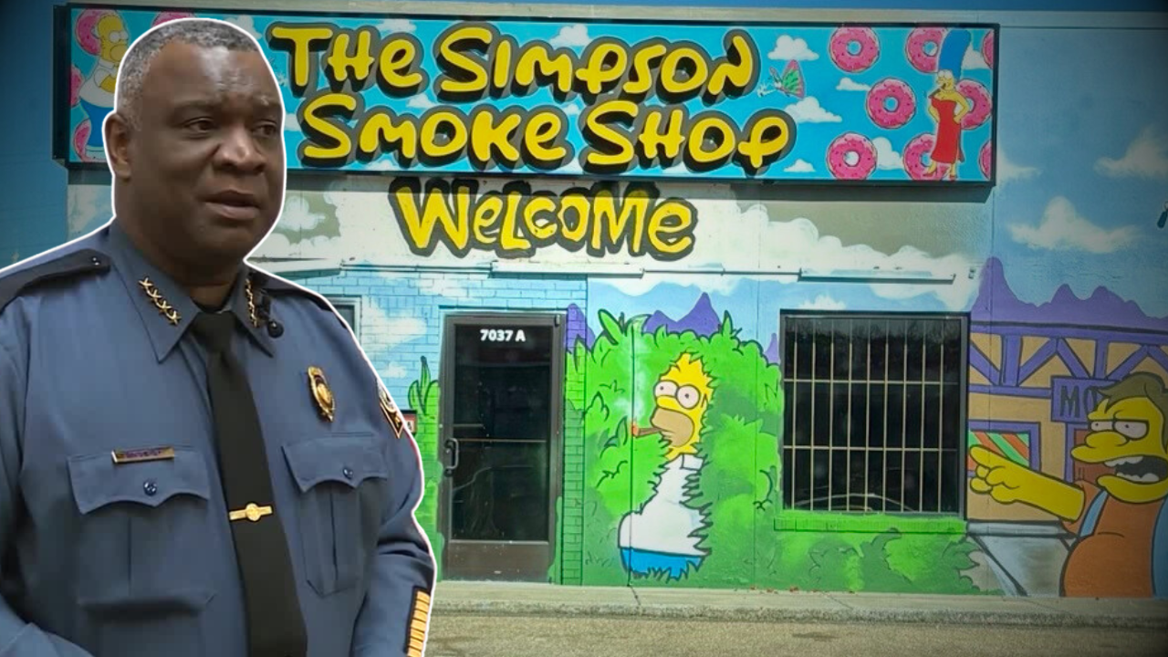 Henrico Police Chief Eric English and a Henrico VAPE shop