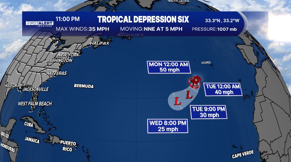 Tropical Depression Six 