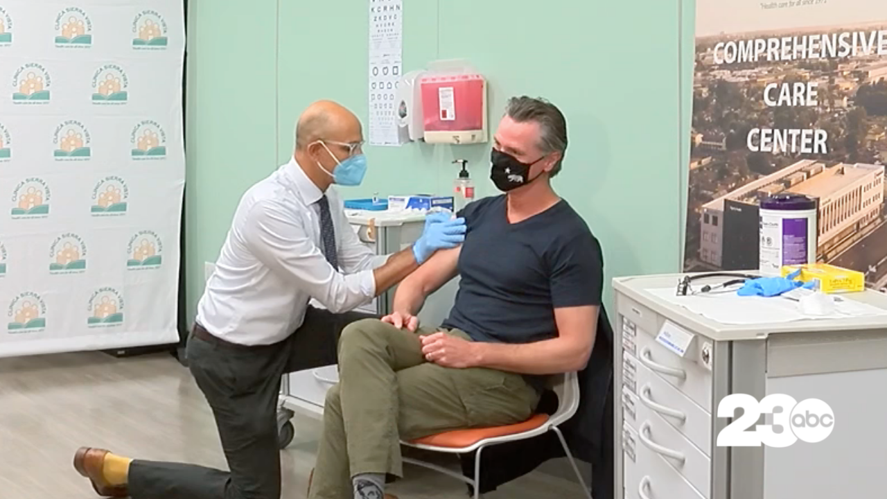 Governor Gavin Newsom COVID Booster Shot
