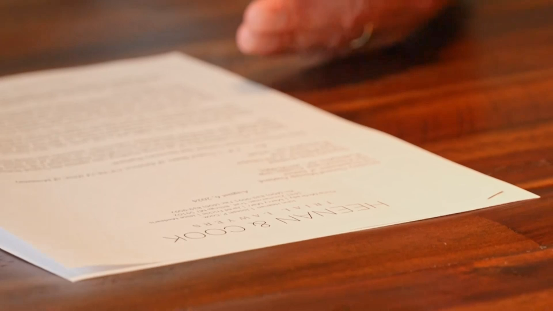 Heenan & Cook letter 