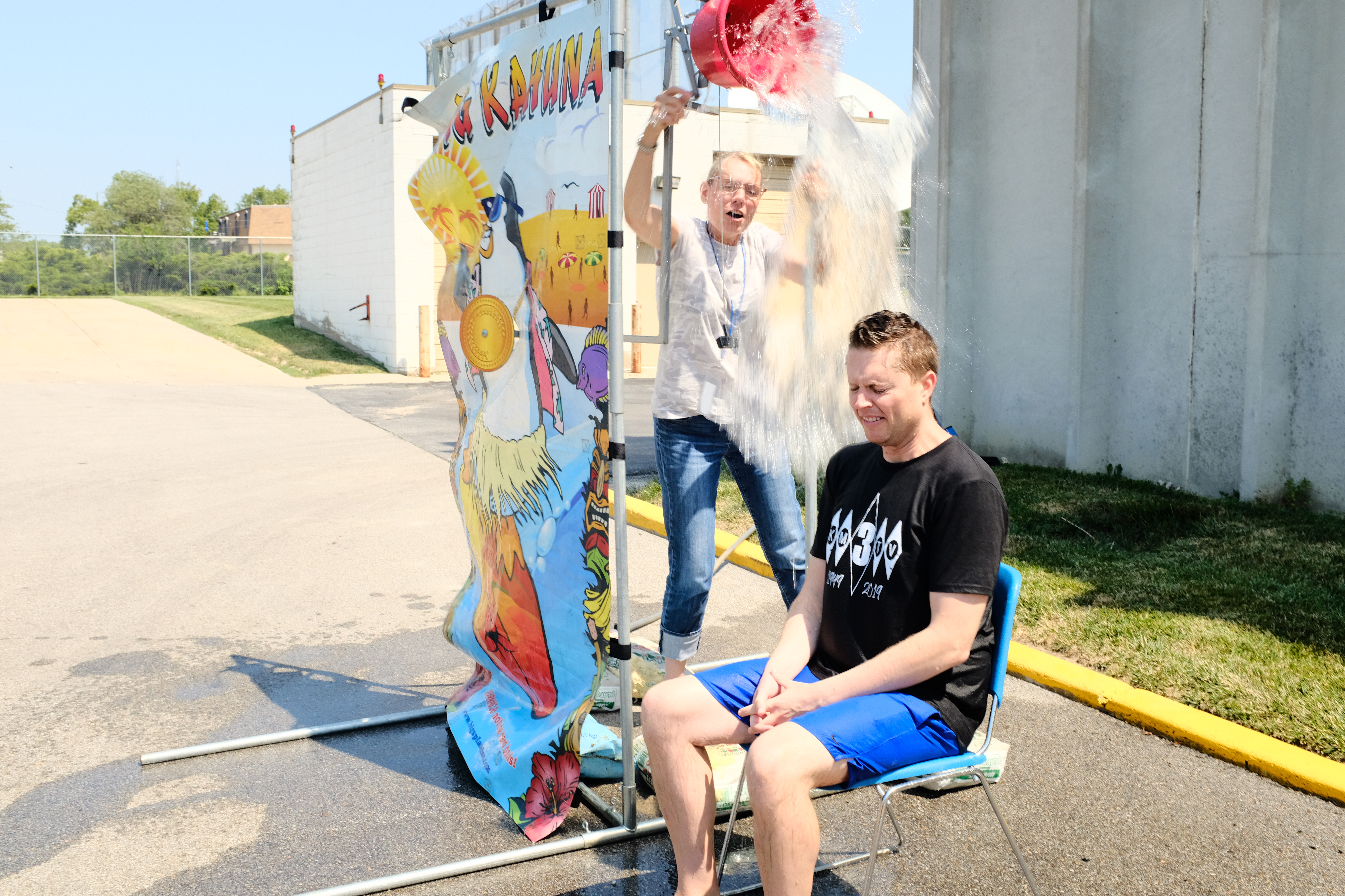 Mark Stitz dunk tank