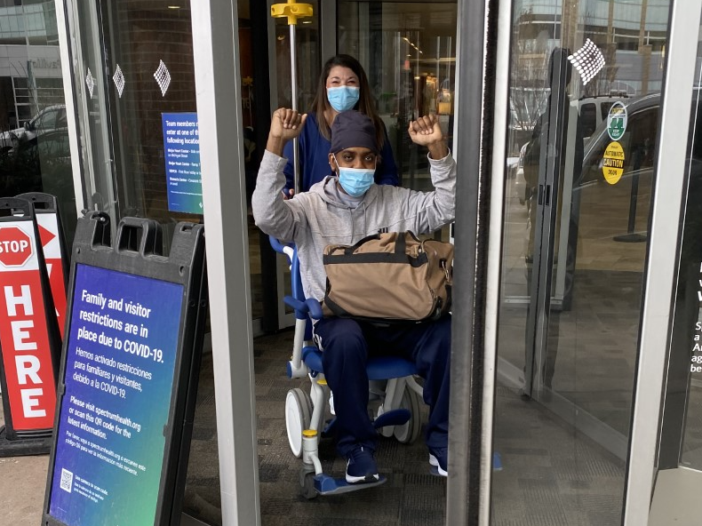 Derrick Owens Jr Leaving Butterworth Hospital 