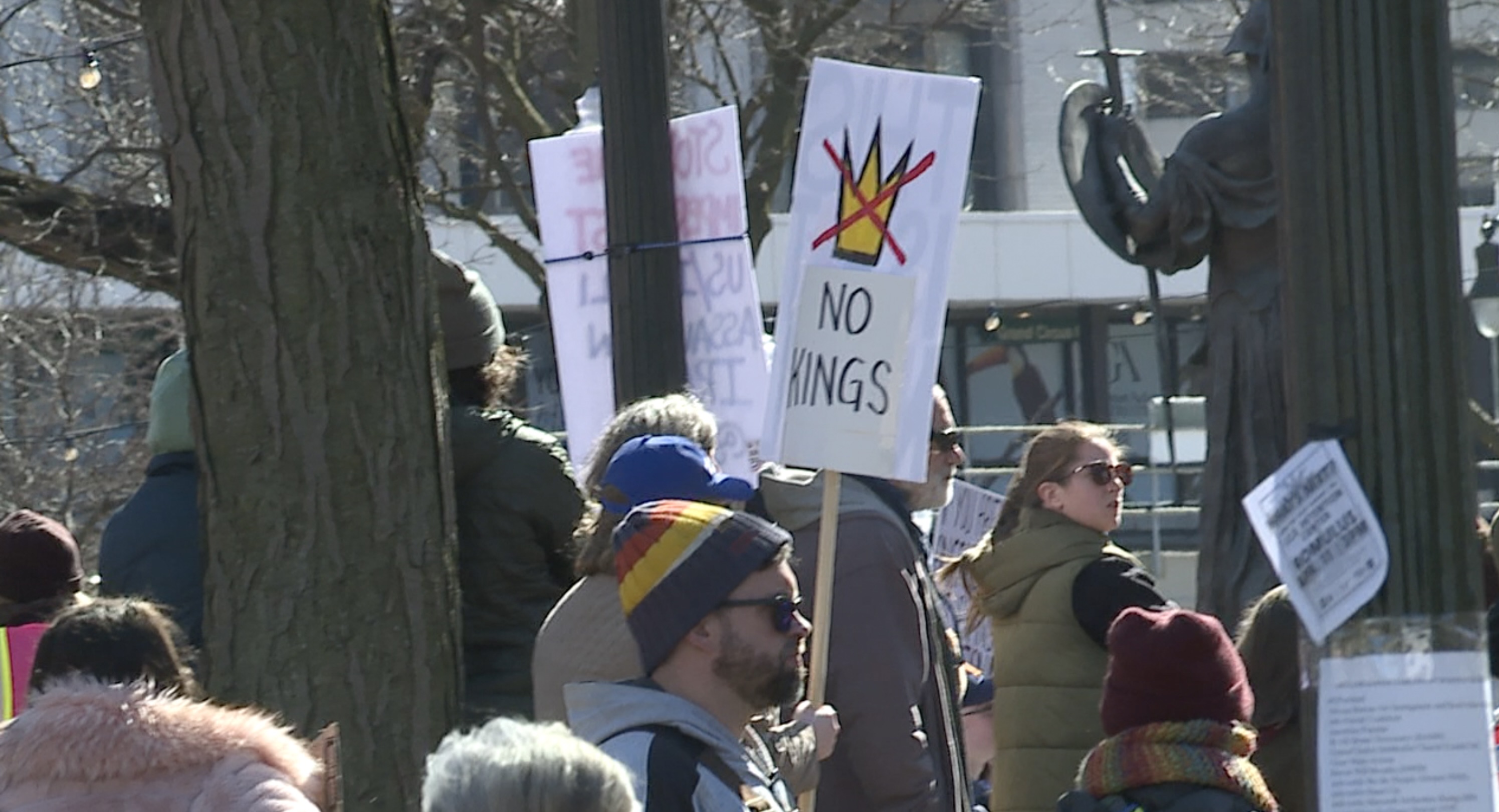 Thousands attend "No Kings" protests across Metro Detroit