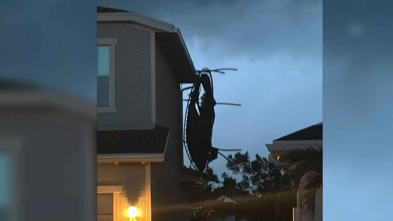 Trampoline on Roof