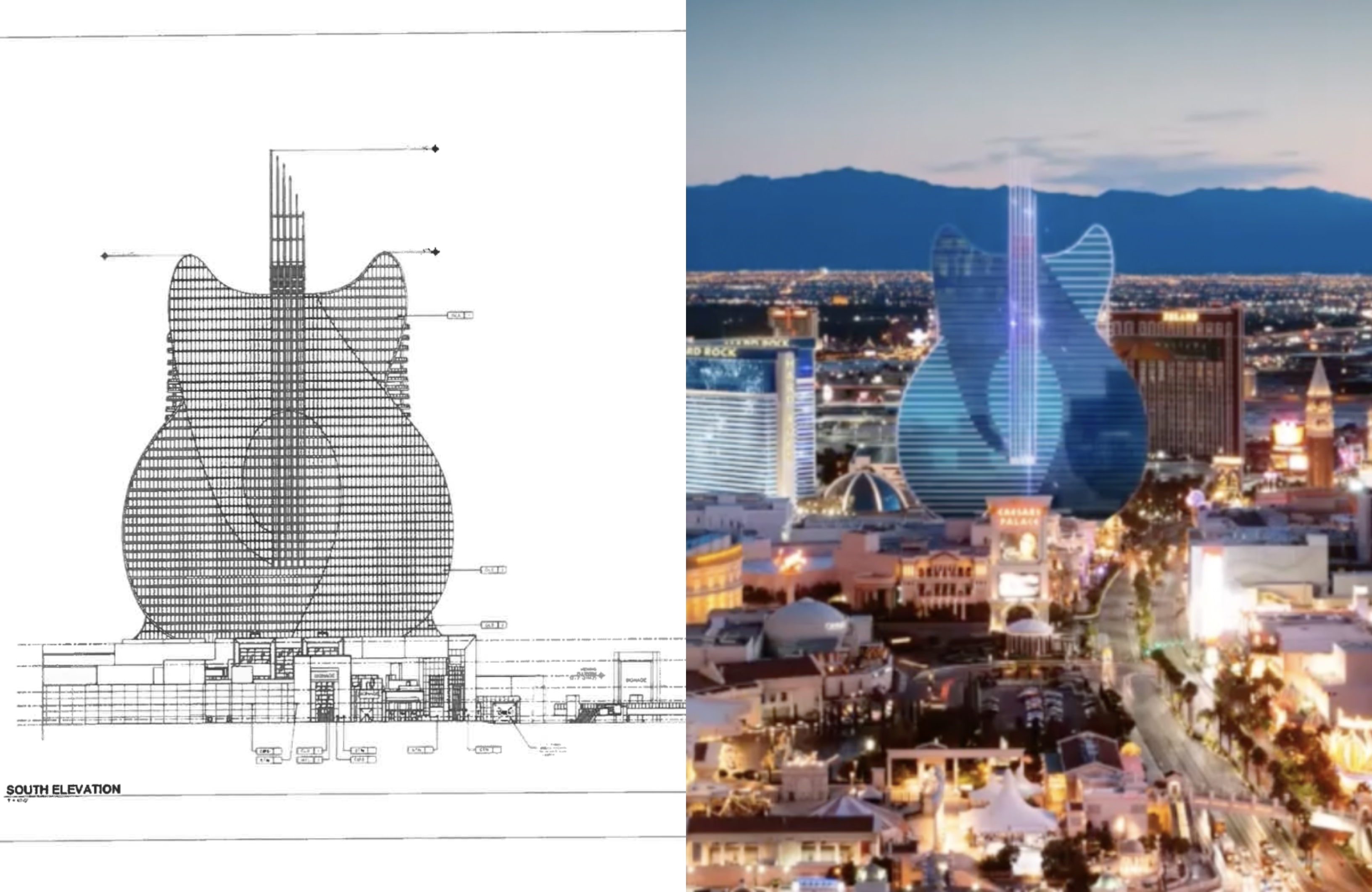 Plans for guitar-shaped hotel take shape