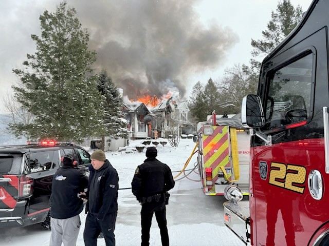 House fire in Algoma Township
