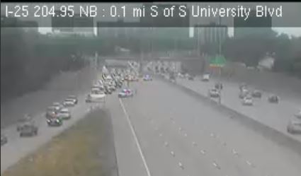 Fatal auto-ped I-25 at University