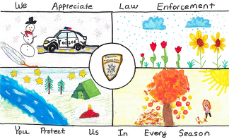 2025 Montana Law Enforcement Appreciation Poster Winner